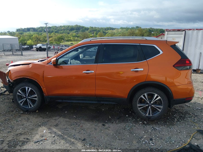 2019 Nissan Rogue 2.5 Sv orange Lot 111044849843 Vin 5N1AT2MT2KC835932