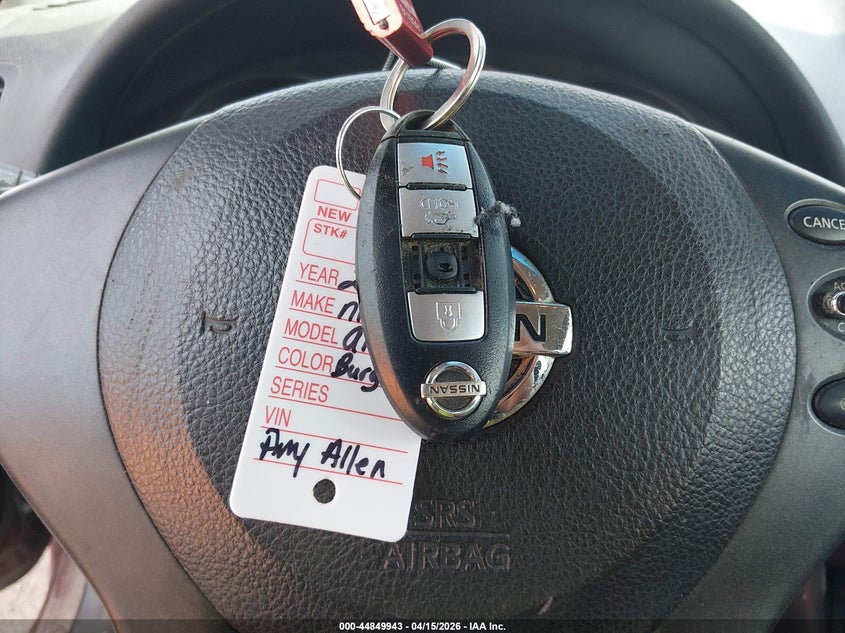 2012 Nissan Altima 2.5 S VIN: 1N4AL2AP7CC201020 Lot: 44849943