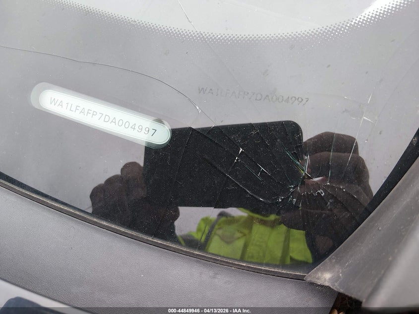 2013 Audi Q5 2.0T Premium VIN: WA1LFAFP7DA004997 Lot: 44849946