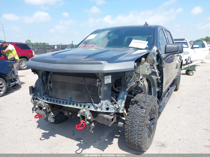 2021 Chevrolet Silverado 1500 4wd  Short Bed Custom Trail Boss 3GCPYCEF0MG191636 photo 1