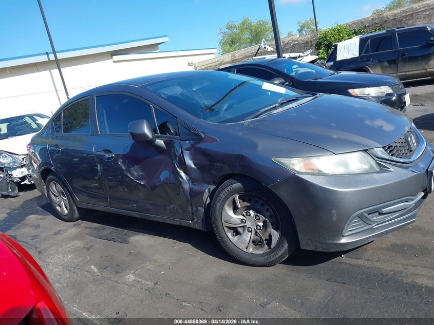 2013 Honda Civic 1.8 Lx grey Lot 111044850369 Vin 19XFB2F52DE250470