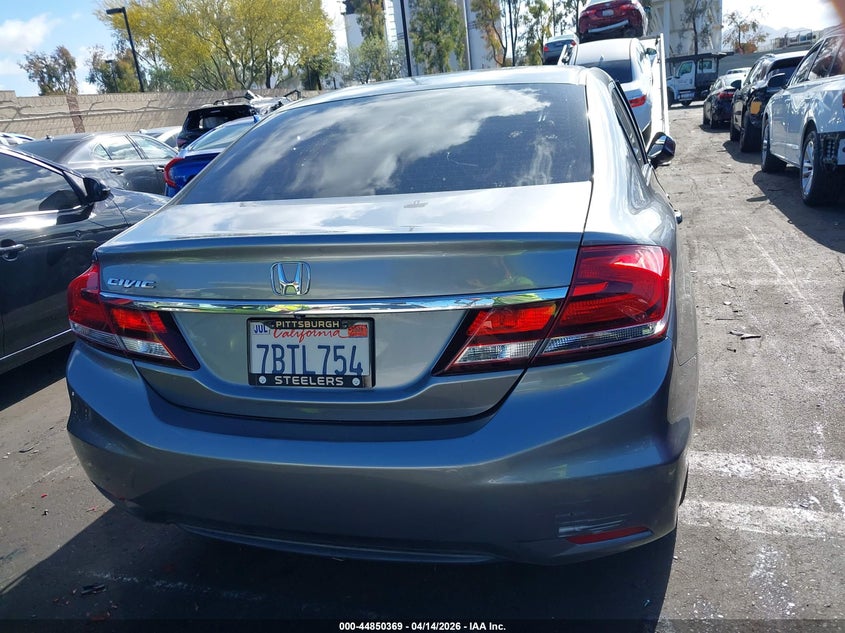 2013 Honda Civic 1.8 Lx grey Lot 111044850369 Vin 19XFB2F52DE250470