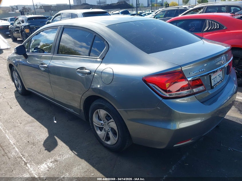 2013 Honda Civic 1.8 Lx grey Lot 111044850369 Vin 19XFB2F52DE250470