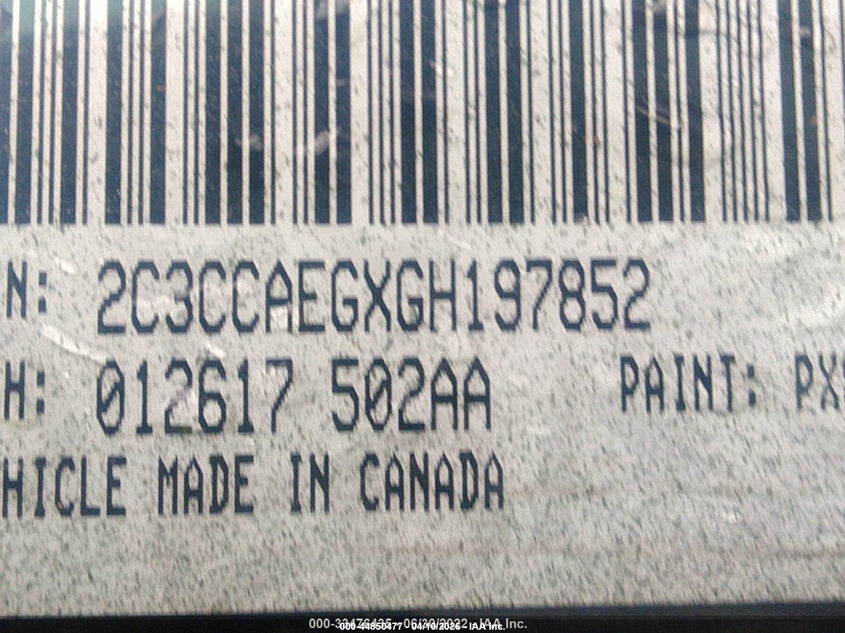 2C3CCAEGXGH197852 2016 Chrysler 300 3.6 black