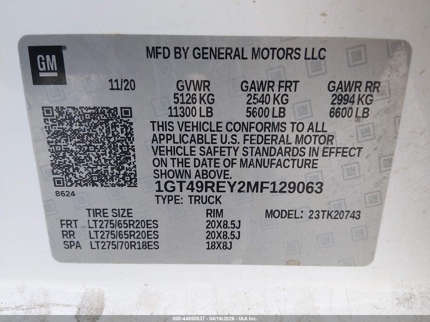 2021 GMC SIERRA 2500HD auction photo 8