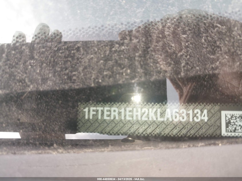 2019 Ford Ranger Xl VIN: 1FTER1EH2KLA63134 Lot: 44850634