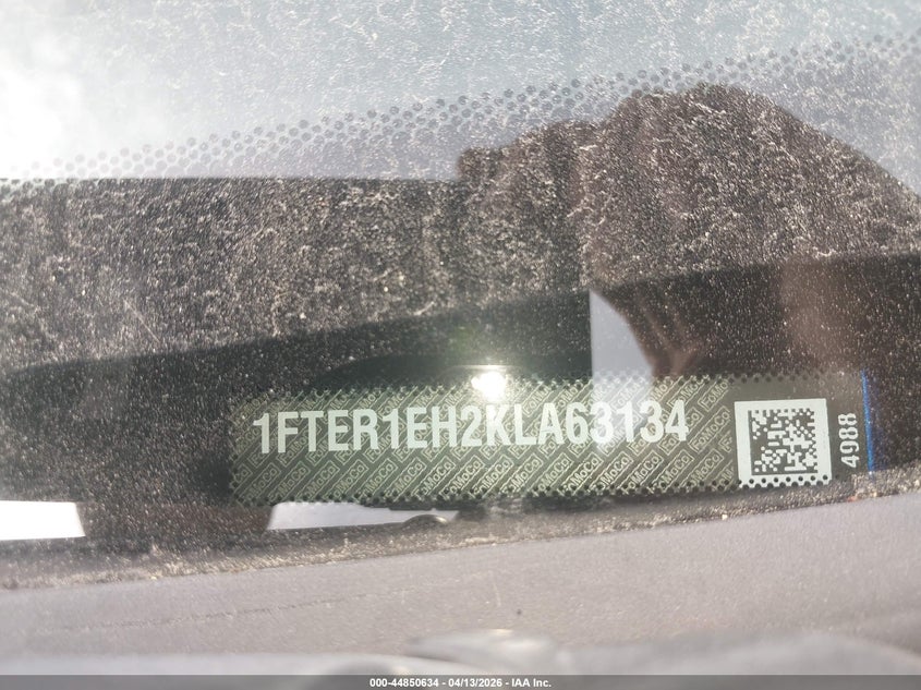 2019 Ford Ranger Xl VIN: 1FTER1EH2KLA63134 Lot: 44850634