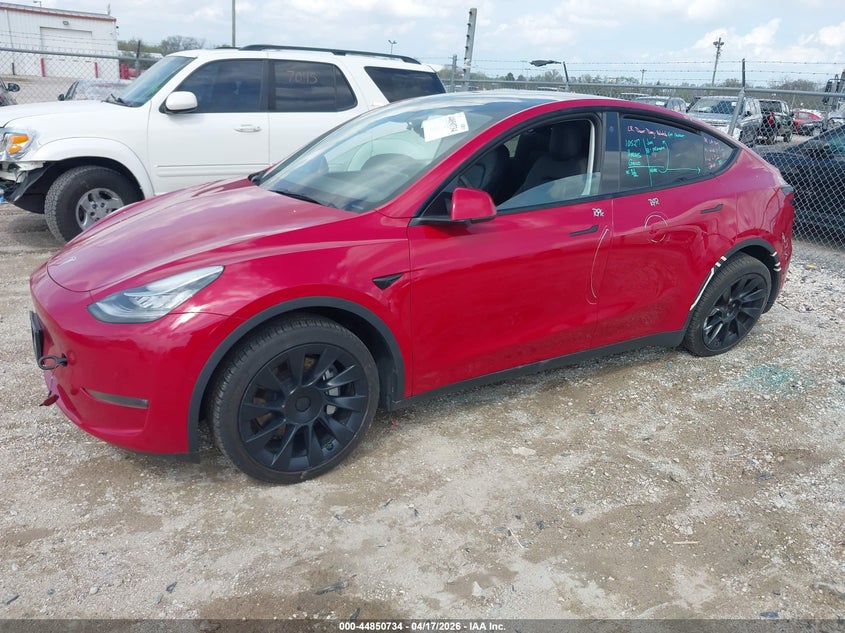 2022 Tesla Model y Long Range Dual Motor All-Wheel Drive black Lot 111044850734 Vin 7SAYGAEE3NF429136