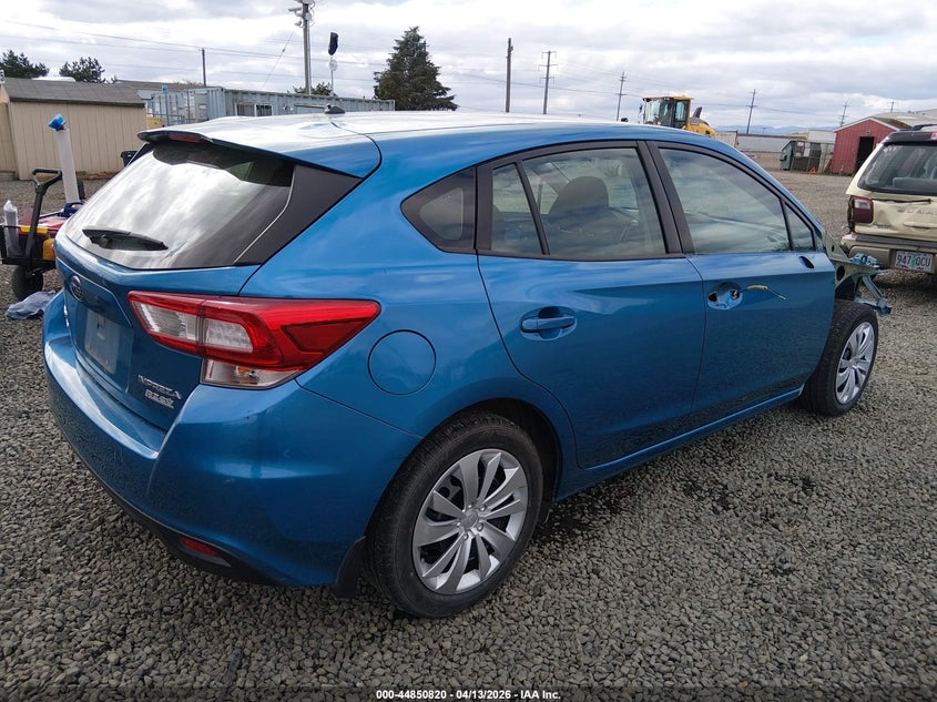 2017 Subaru Impreza 2.0 2.0I blue Lot 111044850820 Vin 4S3GTAA68H3719991