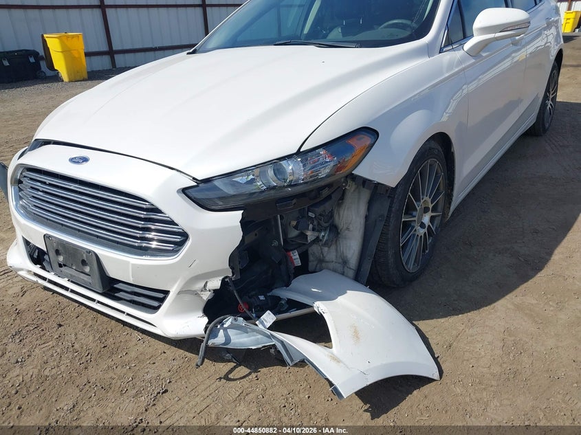 2015 Ford Fusion 1.5 Se white Lot 111044850882 Vin 3FA6P0HD8FR115294