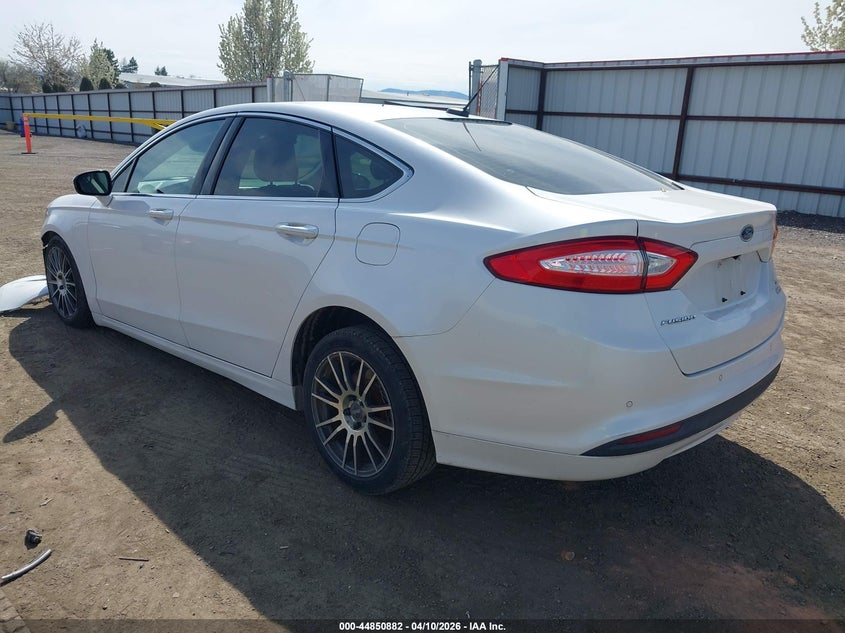 2015 Ford Fusion 1.5 Se white Lot 111044850882 Vin 3FA6P0HD8FR115294