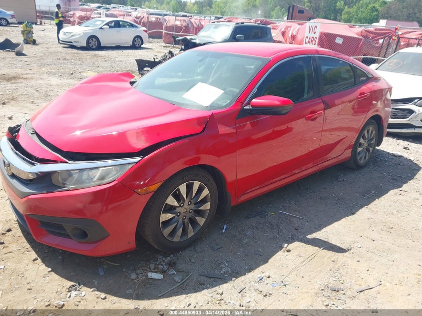 2016 Honda Civic 2.0 Lx red Lot 111044850933 Vin 2HGFC2F55GH562449