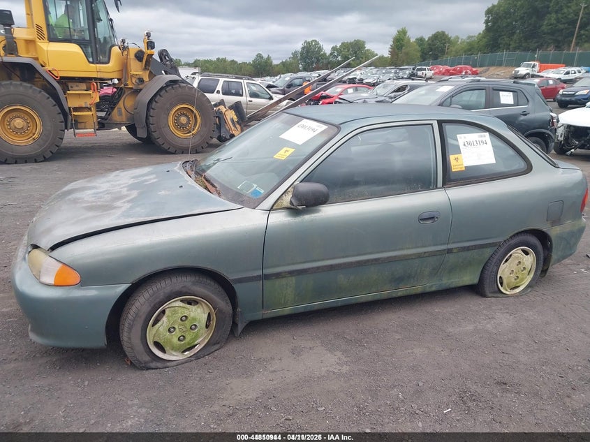 1997 Hyundai Accent Gs/Gt VIN: KMHVD34N1VU252773 Lot: 44850944