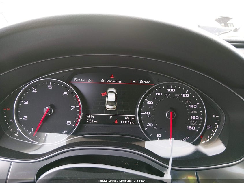 2012 Audi A6 3.0 Premium VIN: WAUHGAFC1CN157949 Lot: 44850994