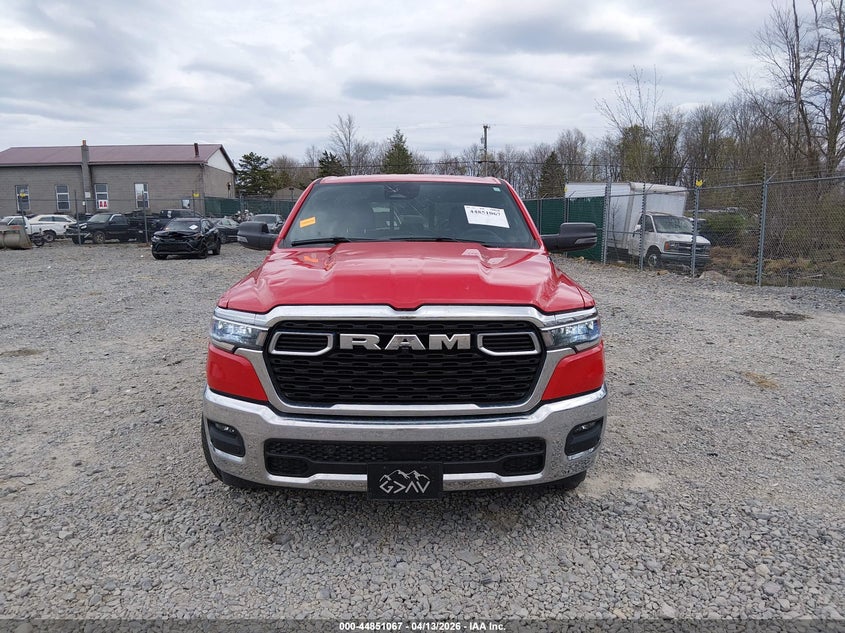 2025 Ram 1500 3.6 Ram Big Horn 4X4 5'7 Box red Lot 111044851067 Vin 1C6RRFFG0SN754033