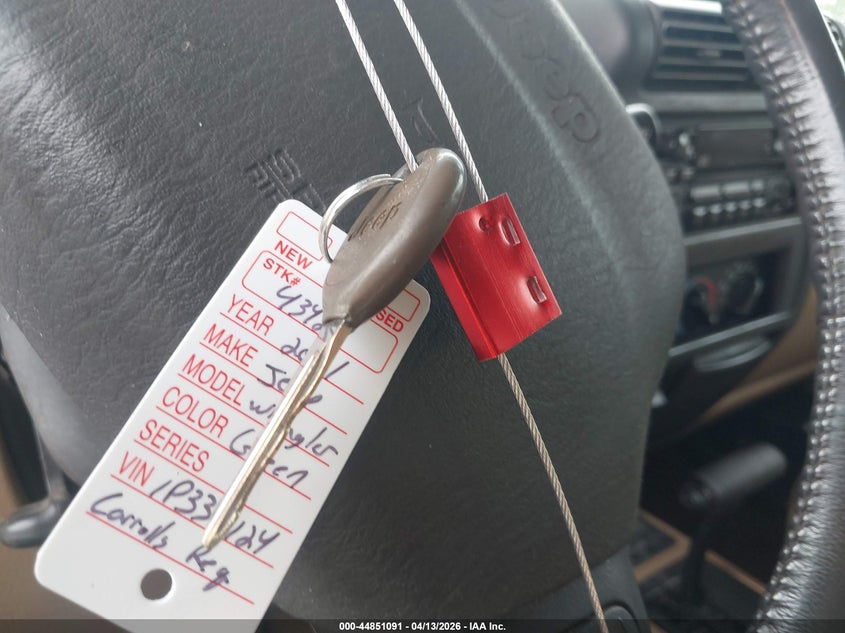 2001 Jeep Wrangler Sport VIN: 1J4FA49S61P335124 Lot: 44851091