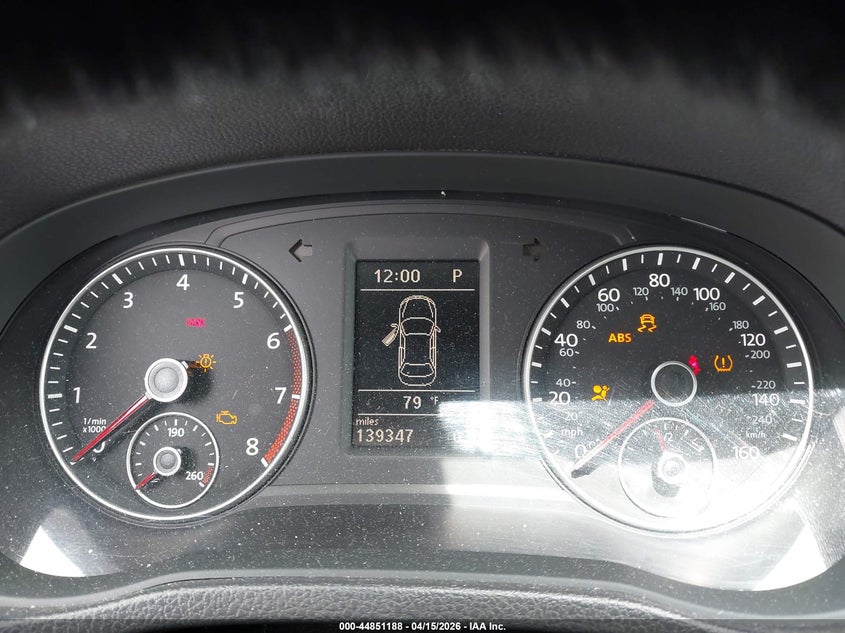 2012 Volkswagen Passat 2.5L Sel VIN: 1VWCH7A36CC071842 Lot: 44851188