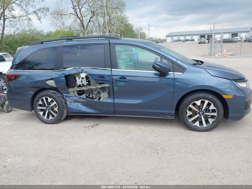 2025 Honda Odyssey Ex-L VIN: 5FNRL6H61SB051117 Lot: 44851216