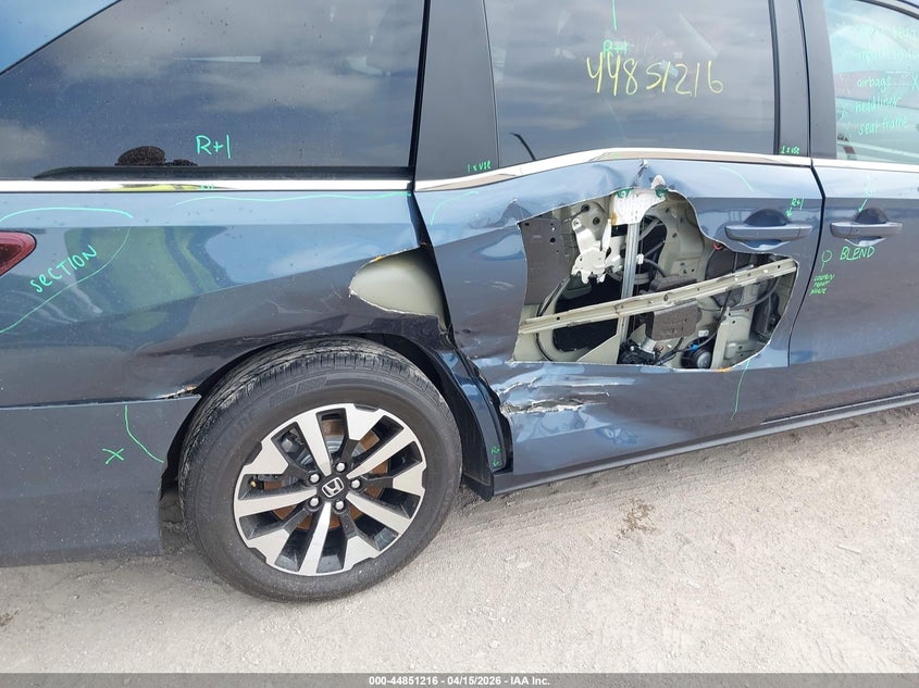 2025 Honda Odyssey Ex-L VIN: 5FNRL6H61SB051117 Lot: 44851216