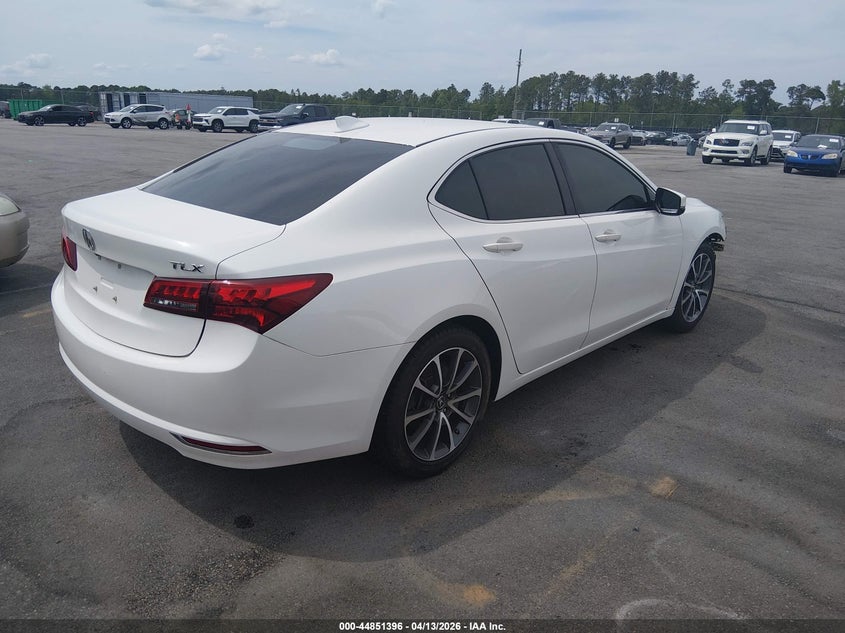 2015 Acura Tlx 3.5 Tlx V6 white Lot 111044851396 Vin 19UUB2F38FA002026