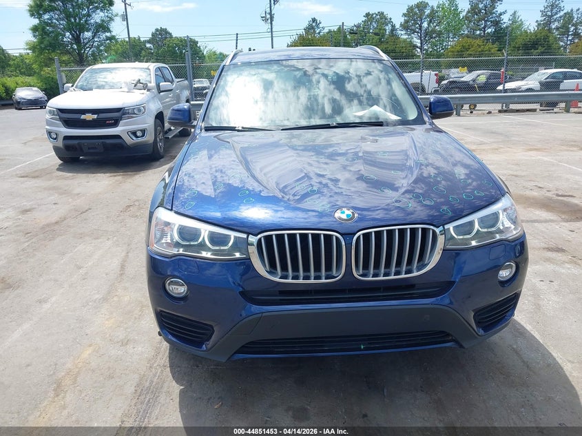2016 BMW X3 xDrive28I VIN: 5UXWX9C50G0D78509 Lot: 44851453