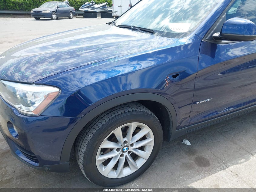 2016 BMW X3 xDrive28I VIN: 5UXWX9C50G0D78509 Lot: 44851453