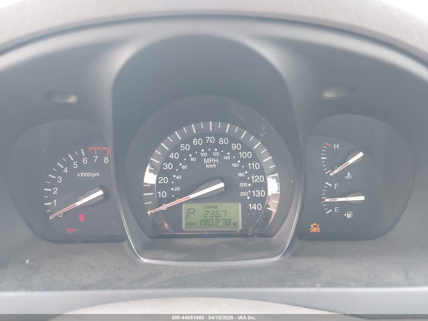 2009 Kia Spectra Ex VIN: KNAFE222795654982 Lot: 44851498