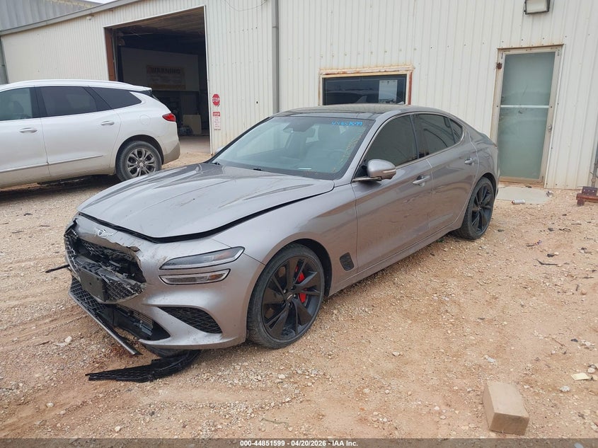 Vin: kmtg54te9pu116204, lot: 45348907, genesis g70 3.3t rwd 20232