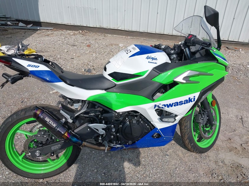 2024 Kawasaki Ex500 A/B VIN: ML5EXGJ1XRDA29039 Lot: 44851652
