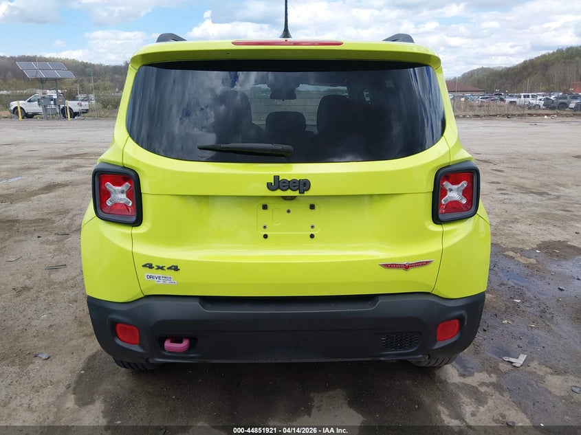 2017 Jeep Renegade Trailhawk 4X4 VIN: ZACCJBCB9HPE97493 Lot: 44851921