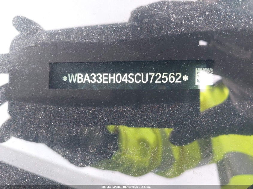 2025 BMW 740I xDrive VIN: WBA33EH04SCU72562 Lot: 44852034