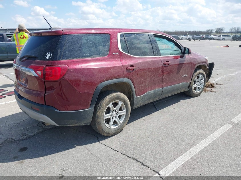 2017 Gmc Acadia 2.5 Sle-1 red Lot 111044852091 Vin 1GKKNKLA8HZ101230