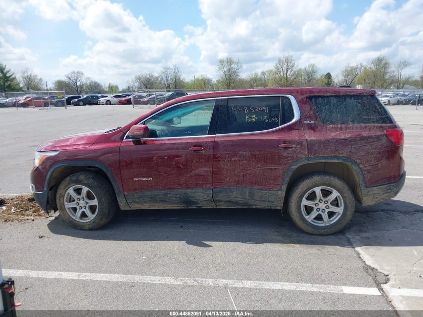 2017 Gmc Acadia 2.5 Sle-1 red Lot 111044852091 Vin 1GKKNKLA8HZ101230