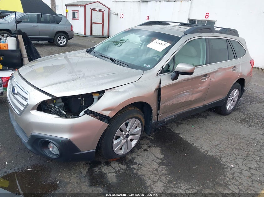 4S4BSACC7H3314328 2017 Subaru Outback 2.5 2.5I Premium beige