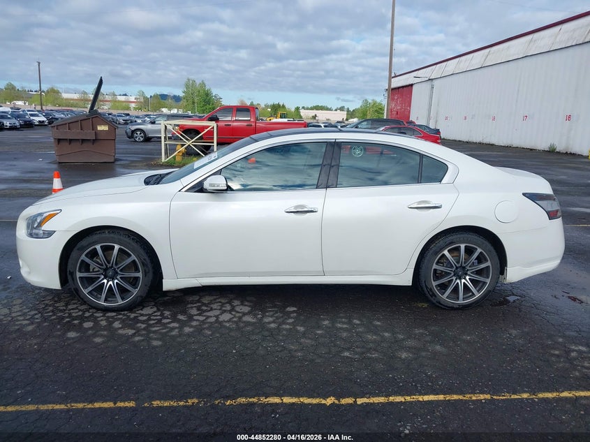 2014 Nissan Maxima 3.5 3.5 Sv white Lot 111044852280 Vin 1N4AA5AP5EC433867