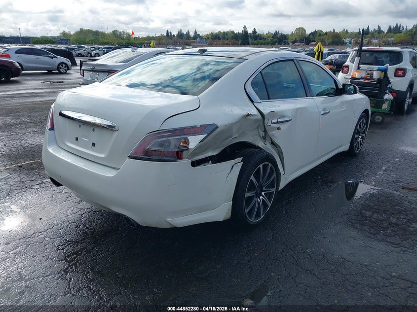 2014 Nissan Maxima 3.5 3.5 Sv white Lot 111044852280 Vin 1N4AA5AP5EC433867