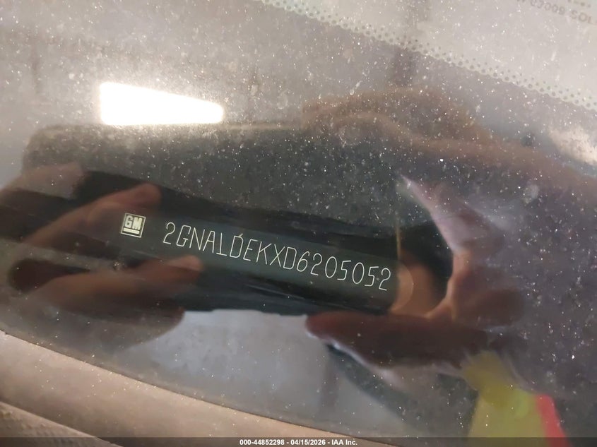 2013 Chevrolet Equinox 1Lt VIN: 2GNALDEKXD6205052 Lot: 44852298