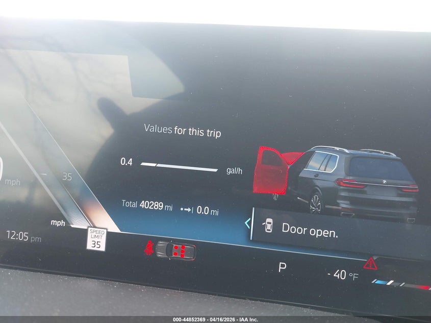 2023 BMW X7 xDrive40I VIN: 5UX23EM07P9S03835 Lot: 44852369