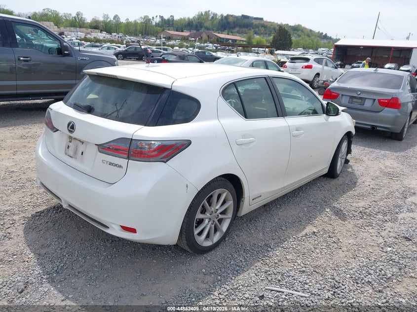 Vin: jthkd5bh9c2108668, lot: 45349717, lexus ct 200h premium 20124