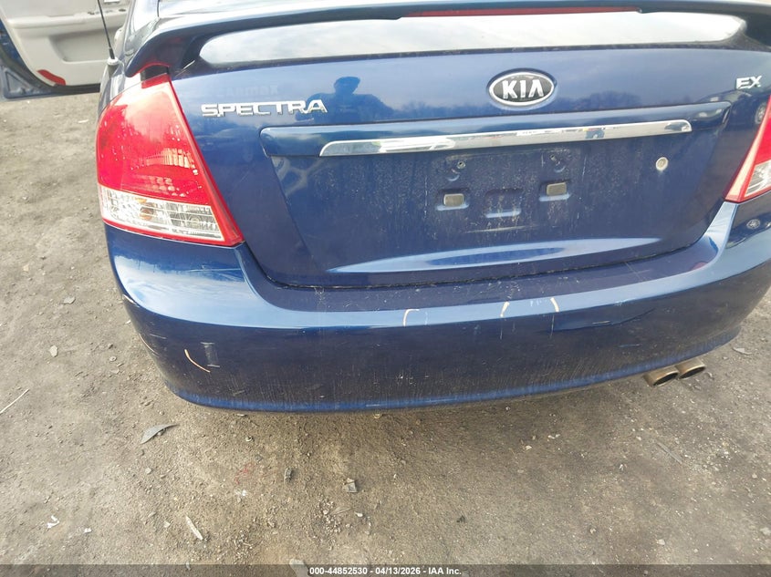 2009 Kia Spectra Ex VIN: KNAFE222095621337 Lot: 44852530