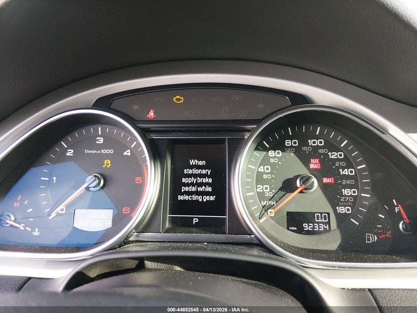 2014 Audi Q7 3.0 Tdi Premium VIN: WA1LMAFE4ED014505 Lot: 44852545