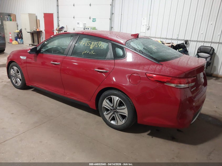 2017 Kia Optima 2.0 Hybrid Ex red Lot 111044852548 Vin KNAGU4LE9H5009809