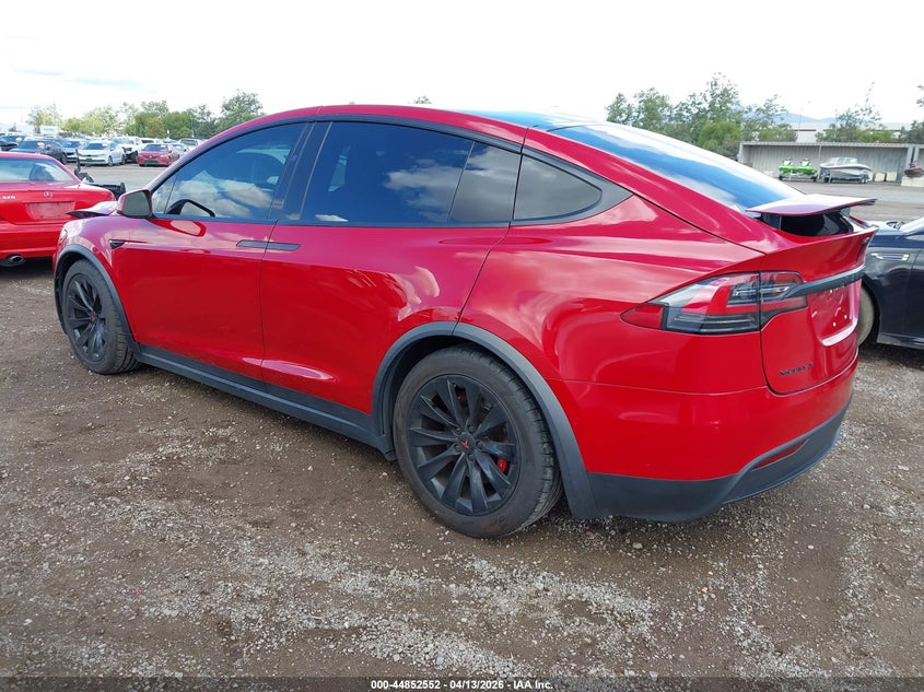 2017 Tesla Model x 100D/75D/90D red Lot 111044852552 Vin 5YJXCAE24HF040214
