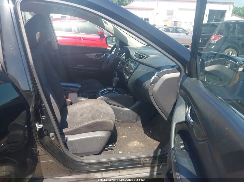 2015 Nissan Rogue 2.5 Sv black Lot 111044852738 Vin KNMAT2MV2FP555187