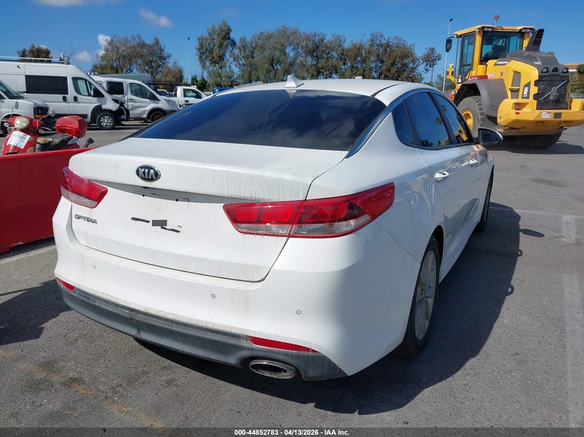 Vin: 5xxgt4l35jg263927, lot: 45350091, kia optima lx 20184