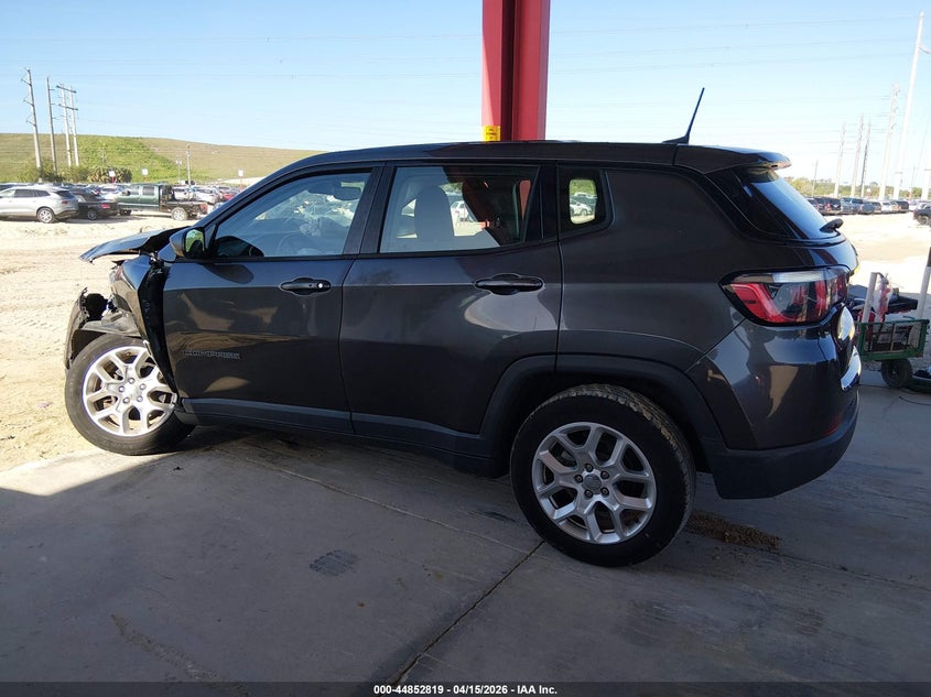 2018 Jeep Compass 2.4 Sport Fwd grey Lot 111044852819 Vin 3C4NJCAB6JT254935