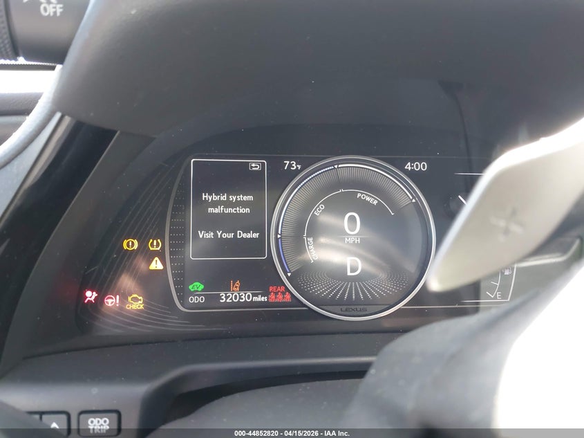 2022 Lexus Es 300H VIN: 58ADA1C11NU015880 Lot: 44852820