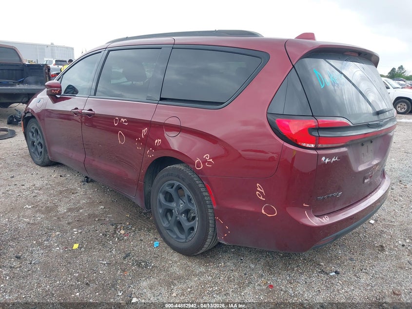 2021 Chrysler Pacifica 3.6 Hybrid Touring red Lot 111044852942 Vin 2C4RC1R73MR522153