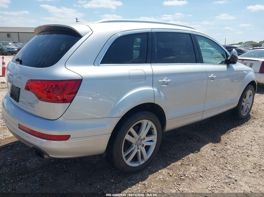 2014 Audi Q7 3.0 3.0T Premium silver Lot 111044852943 Vin WA1LGAFE4ED005990