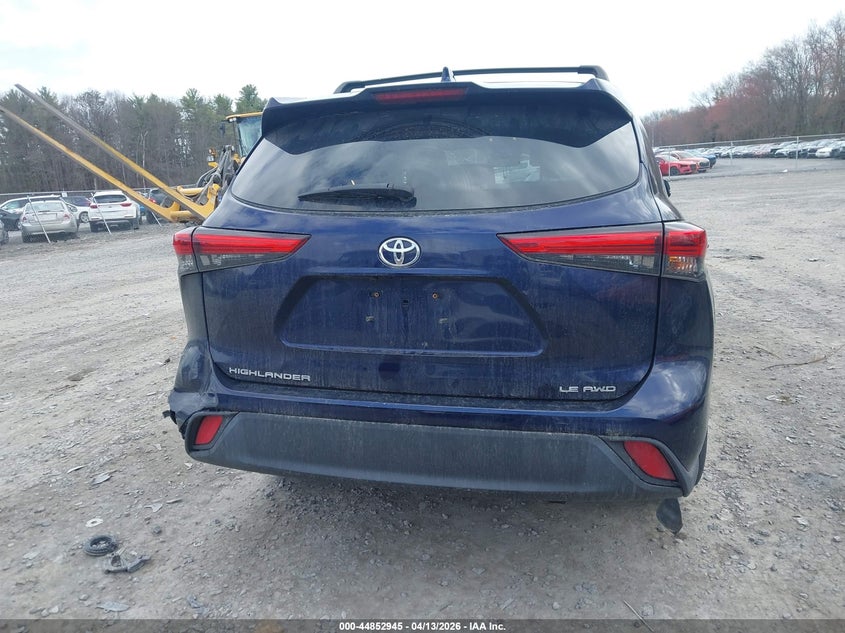 2021 Toyota Highlander Le VIN: 5TDBZRBH0MS555829 Lot: 44852945